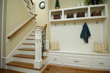 Mud Room Bench with Shoe Storage